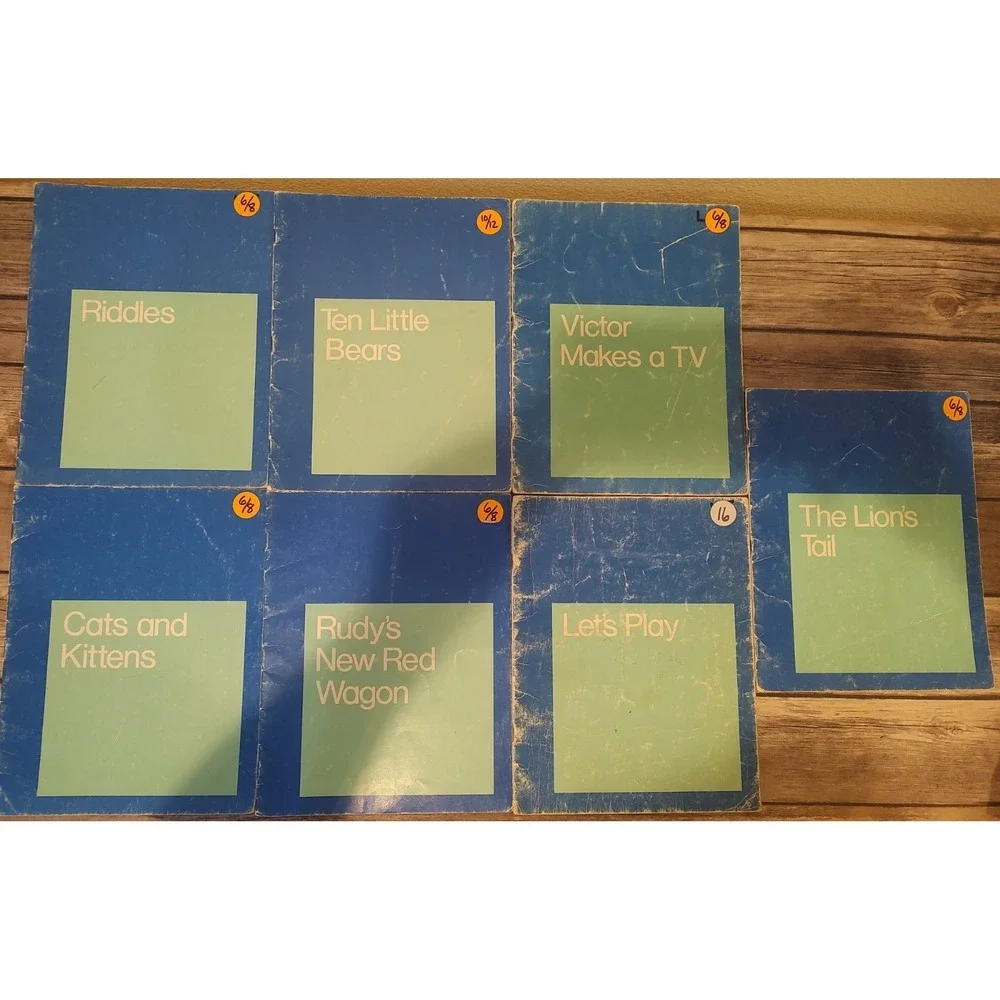 Lot of 7 Vintage Readers 1971 Scott Foresman Level 2 C-I